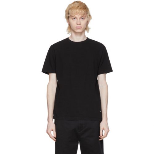 Mens Noah NYC Recycled Cotton T-Shirt in Black