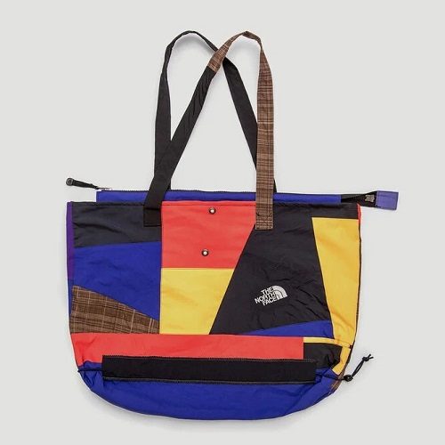 Mens Greater Goods Upcycled Tote Bag in Blue Multi