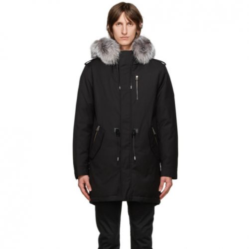 Mens Mackage Moritz Parka Jacket in Black Down