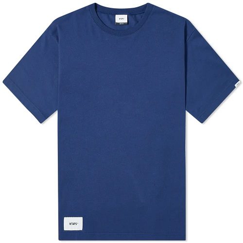Mens WTAPS Sign. Design T-Shirt in Navy