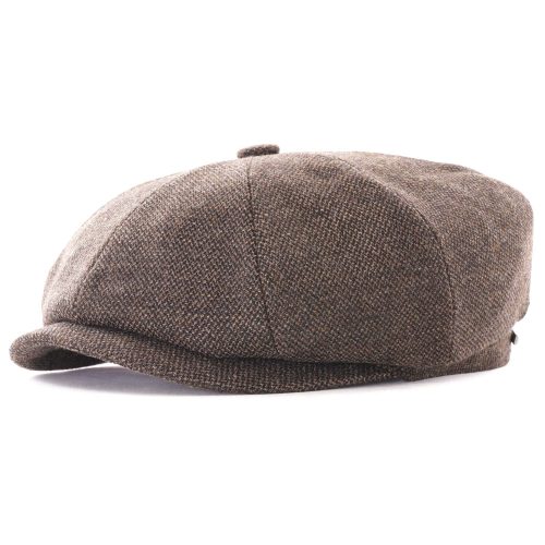 Mens Stetson Headwear Donegal Cap in Brown Tweed