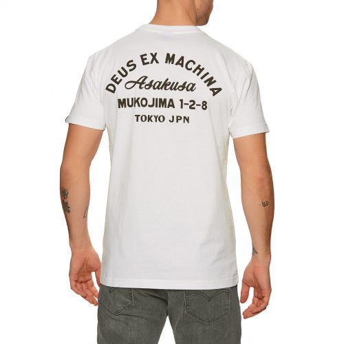 Mens Deus Ex Machina Tokyo Address T-Shirt in White