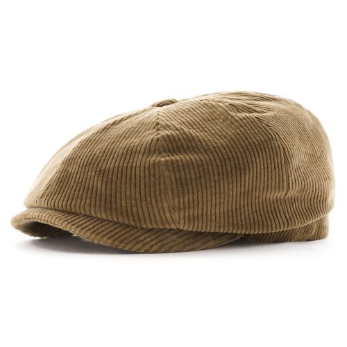 Mens Stetson Headwear Newsboy Cap in Brown Corduroy