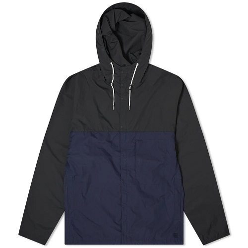 Mens Nanamica Two-Tone Cruiser Jacket in Blue & Black