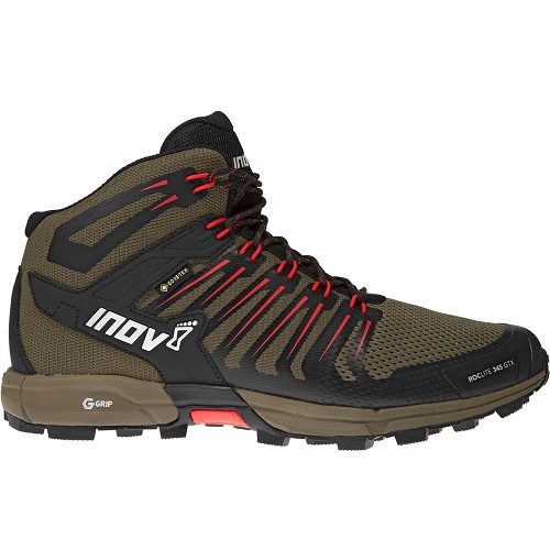 Mens Inov-8 G 345 Mid GORe-TeX Hiking Boots in Olive Brown