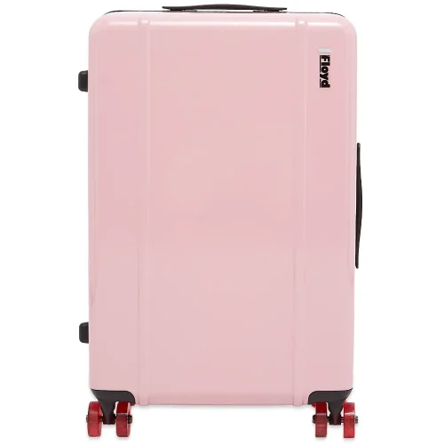 Mens Floyd 61L Hardshell Check-In Suitcase or Travel Luggage in Pink Tarmac Grey