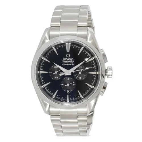 Mens Omega pre-owned Seamaster Aqua Terra 42mm Watch or Timepiece in Black