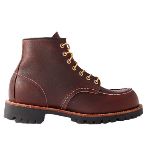 Mens Red Wing 8146 Roughneck Full-Grain Leather Boots or Workwear Boot in Briar Oil Slick Brown