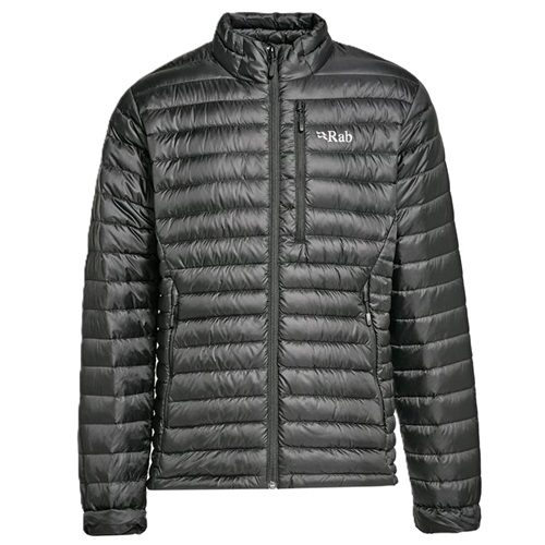 Mens Rab Microlight Down Jacket or Outdoor Coat in Summit Black