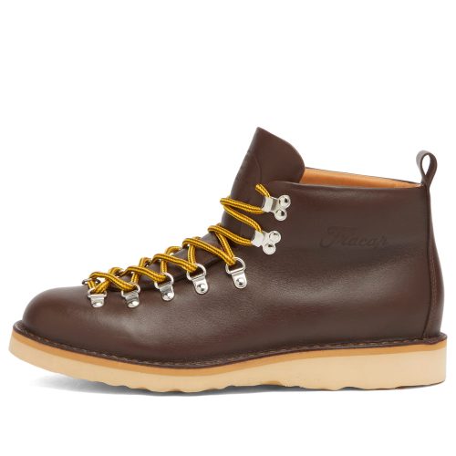 Men’s Fracap M120 Natural Vibram Sole Scarponcino Boots in Dark Brown Leather